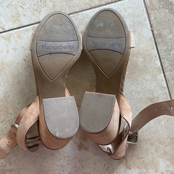 Nude Franco Sarto Sandals - Picture 5 of 6